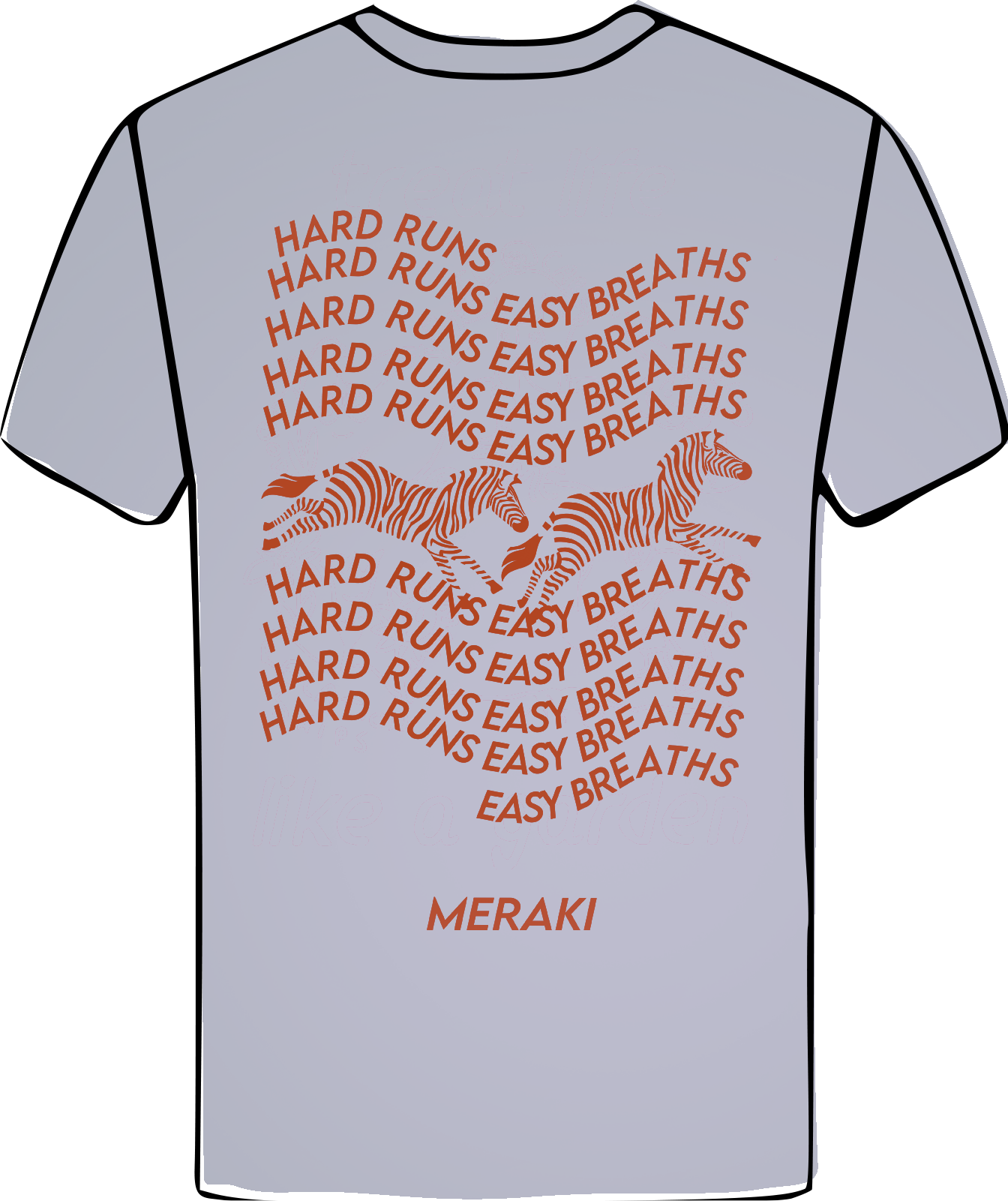 Zebra Run / lavender